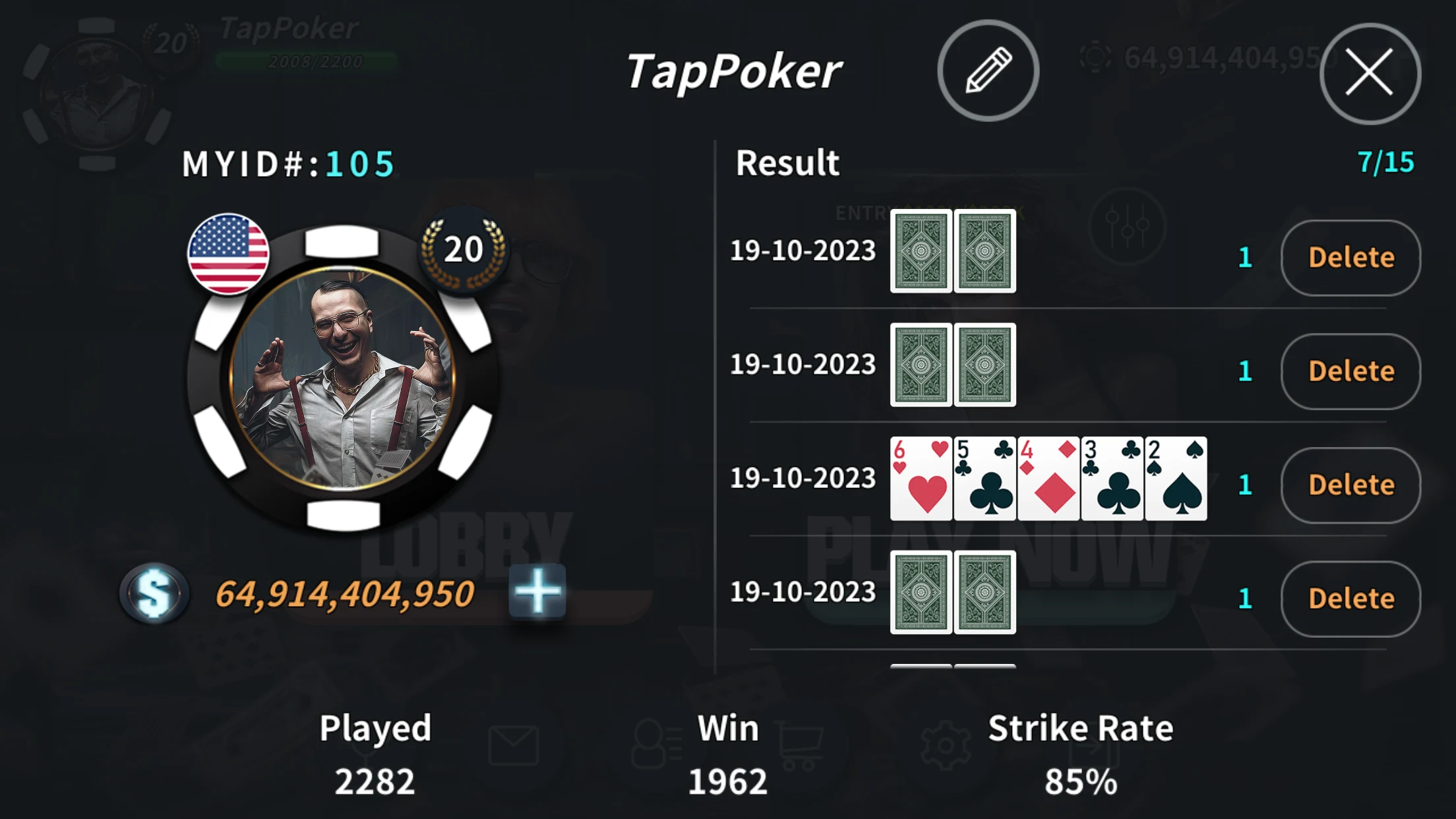 Tap Poker Social Edition screenshot